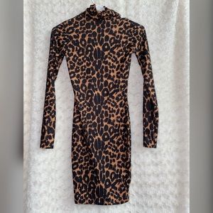 Small leopard bodycon dress, PrettyLittleThing.